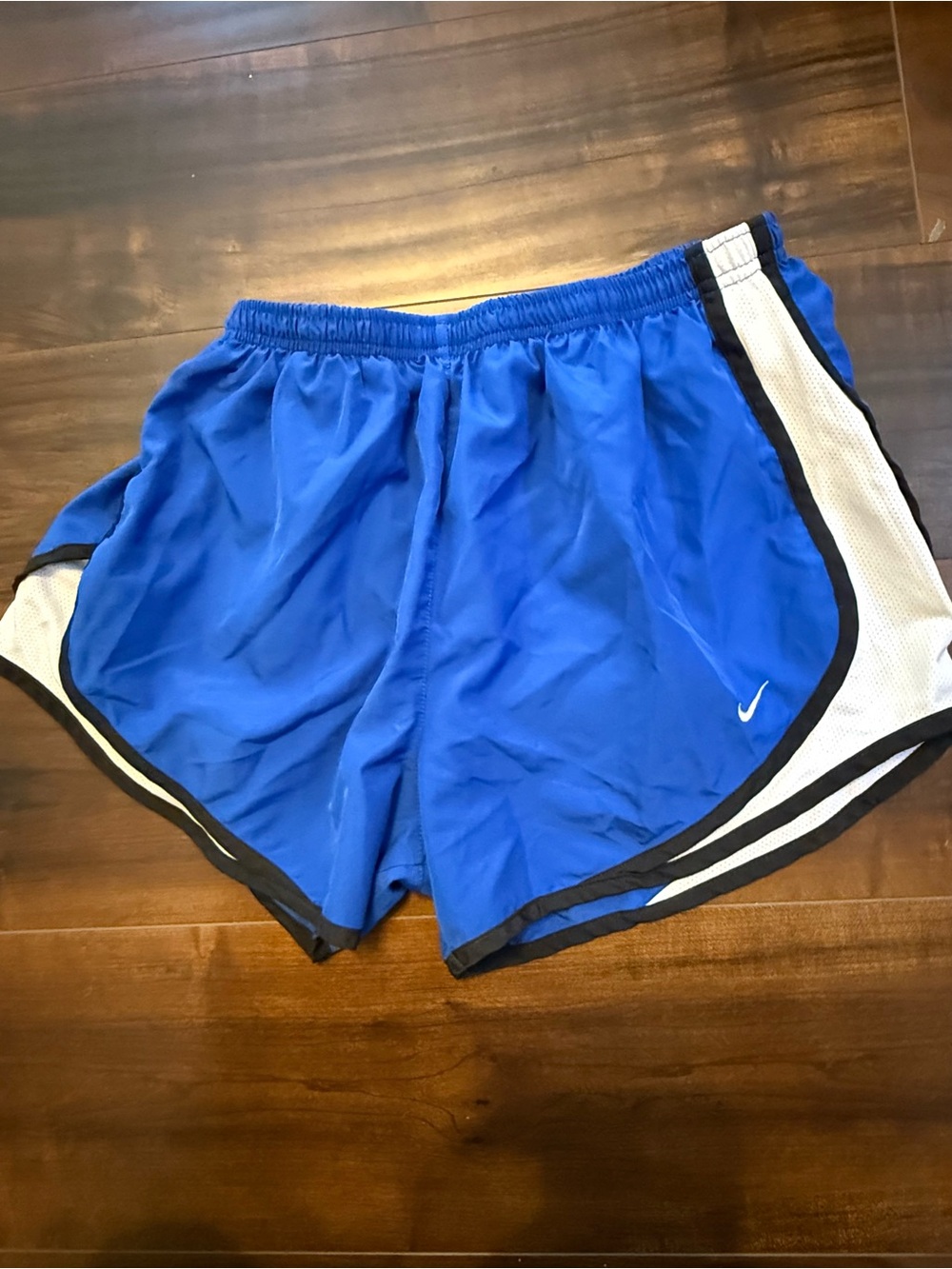 Nike Royal Blue Athletic Shorts with White Panels
